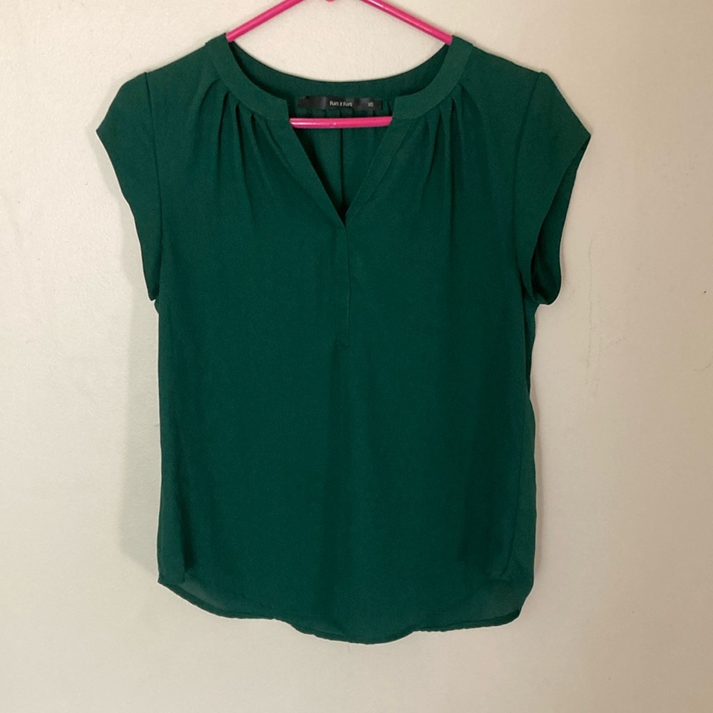 Fun2Fun green blouse.